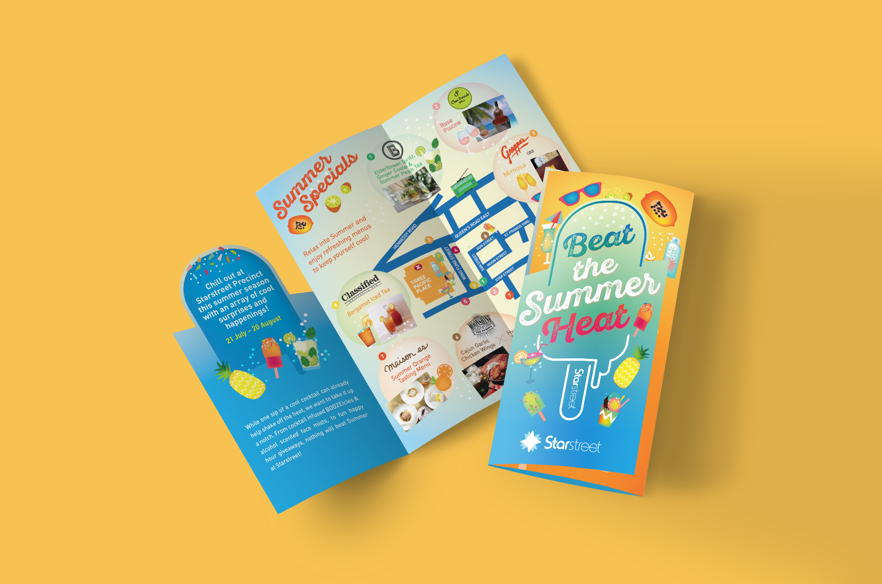 Starstreet summer leaflet design Hong Kong | Cranes Media | Branding ...