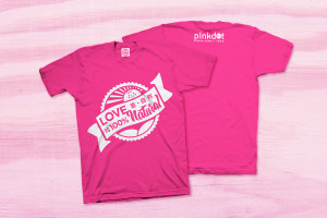 Pink Dot Hong Kong tshirt, merchandise design